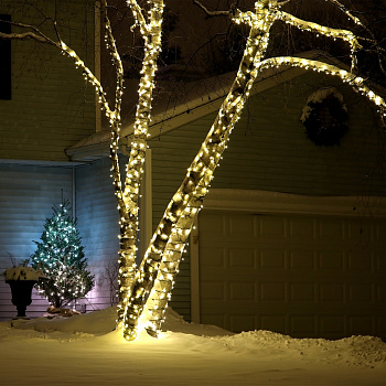 Eurosvet Гирлянда Нить 400-102 теплый белый 20м IP65 a044077