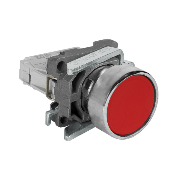 КЭАЗ Кнопка КМЕ4210мС-красный-1но+0нз-цилиндр-IP65