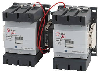 ЭРА Контактор КТИ-51503 реверсивный PRO KKT53-150-230-10-E 150А 230В/АС3