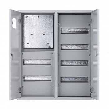 Dekraft Корп. металлический учет навесной 2-дверный 680х585х160 3-фазн 72 мод IP31 ЩРУН-3/72