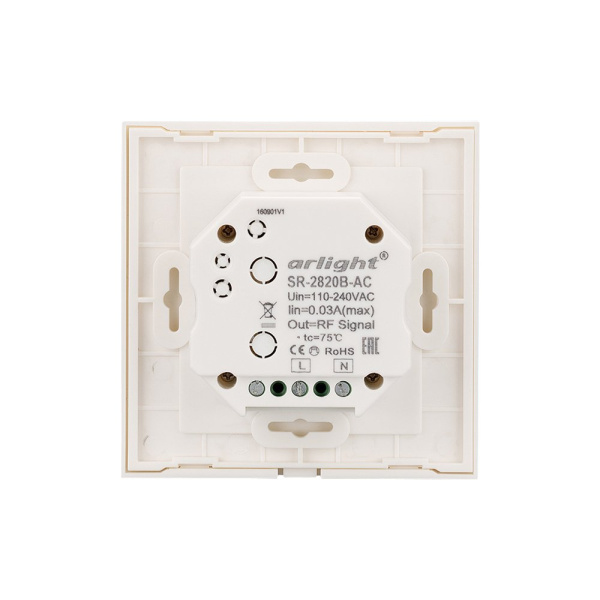 Купить Arlight Панель Sens SR-2820B-AC-RF-IN White (220V,RGBW,1 зона) (IP20 Пластик, 3 года) 021038