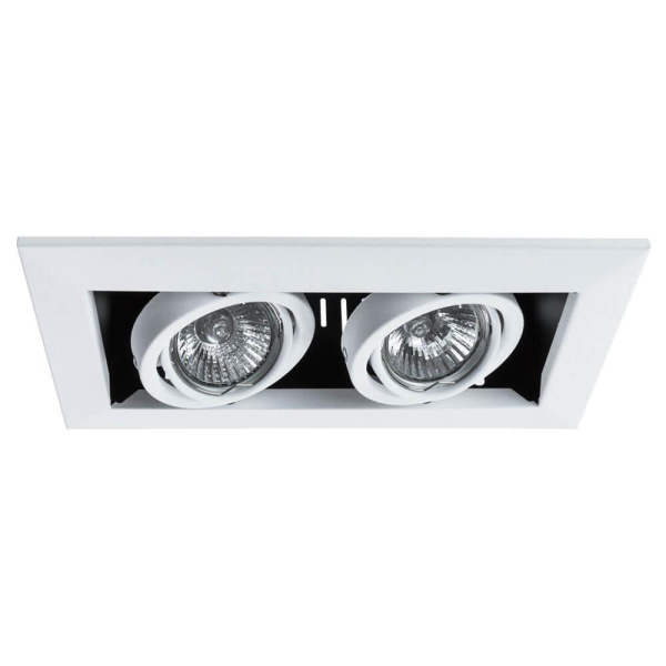Arte Lamp Cardani Белый Светильник точечный встаиваемый 50W GU10 2x500lm A5941PL-2WH