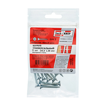 Tech-Krep Саморез ШУц 5,0х35 пот. гол. (11 шт) - пакет 102446