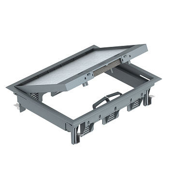 OBO Bettermann Лючок GES6-2U (универсальный) 9xModul45 (полиамид, серый) 7405321