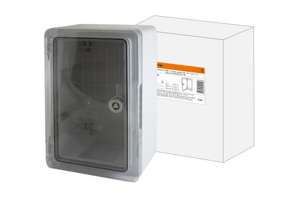 TDM Бокс пластиковый ЩМП-0-1, прозр., крышка, ABS, IP65, -45 до +75 С, навесной, (300x200x130) SQ0933-0201