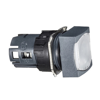 SE Кнопка квадратная с подсветкой белая ZB6CF1