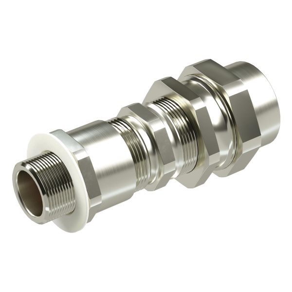 DKC Взрывозащищенный кабельный ввод серии КАС для бронированного кабеля М20х1,5 d:5,8-12мм D:9-17мм. Присоединительная резьба GAS 3/4". Никелиров