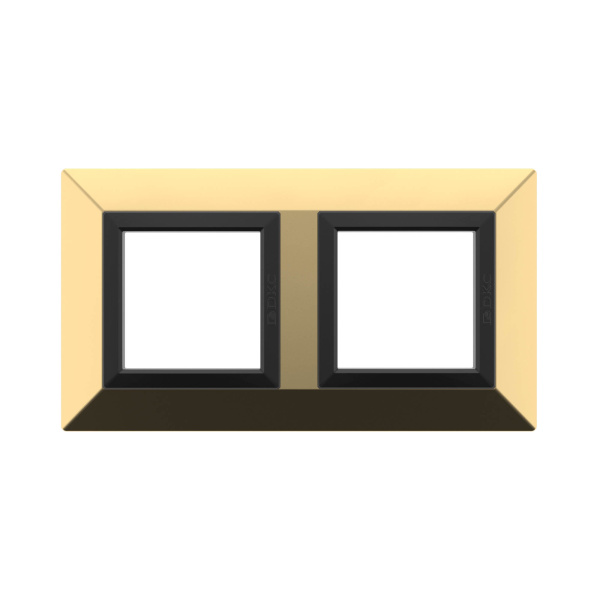 Купить DKC Рамка из металла, "Avanti", золотая, 2 поста (4 мод.)