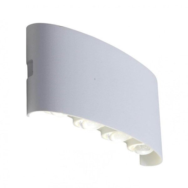 Купить ST Luce SL089.501.08 Светильник уличный настенный Белый кварцевый LED 8*1W 4000K