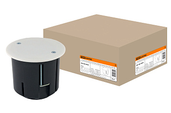 TDM Установочная коробка СП D73х73мм, углубленная, крышка, метал. лапки, IP20, SQ1403-0028