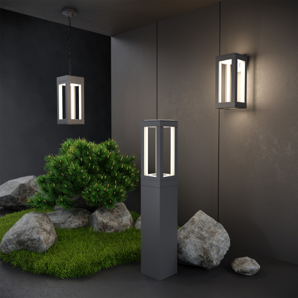 Купить Elektrostandard 1528 TECHNO LED / Светильник садово-парковый серый a051858