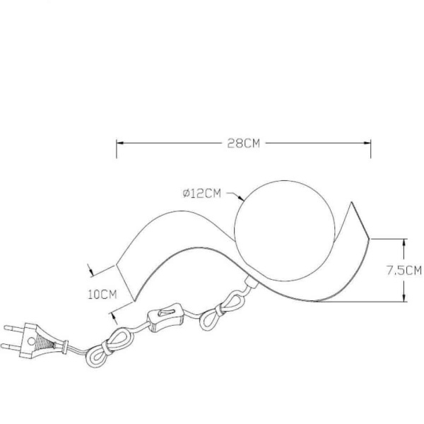 Купить Lucide YONI Черный Настольная лампа 45570/01/30