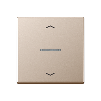 JUNG Клавиша для KNX кнопки, 1 группа, с окошком, символы стрелки дюропласт шампань A101KO5PCH