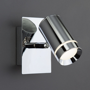 Eurosvet Светодиодный настенный светильник с выключателем 20064/1 LED хром 00000085099