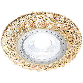 Ambrella Встраиваемый точечный светильник со светодиодной лентой S295 CH/WR хром/прозрачный хрусталь/MR16+3W(LED WARM 3000K)