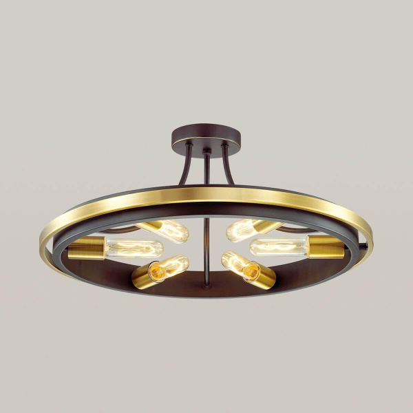 Купить Lumion 4401/6C LN19 148 золотой, черный Люстра потолочная E27 6*60W 220V MAEVE