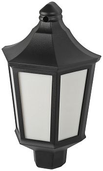 ЭРА Садово-парковый светильник НБУ 06-60-003 Ника 60Вт черный белое основание матовый