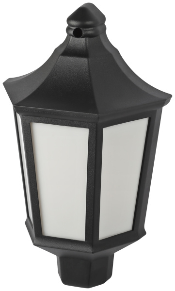 ЭРА Садово-парковый светильник НБУ 06-60-003 Ника 60Вт черный белое основание матовый