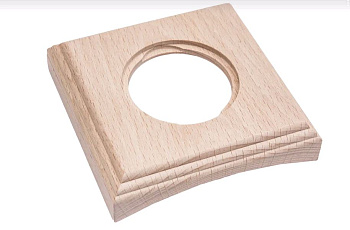 BIRONI Шедель Бук Натурэль Рамка 1-ая на бревно 280мм (скрытый монтаж) BF4C28-610-10