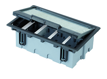 Simon Connect Серый Люк на 4 S модуля. Глубина 90 мм SF410-1