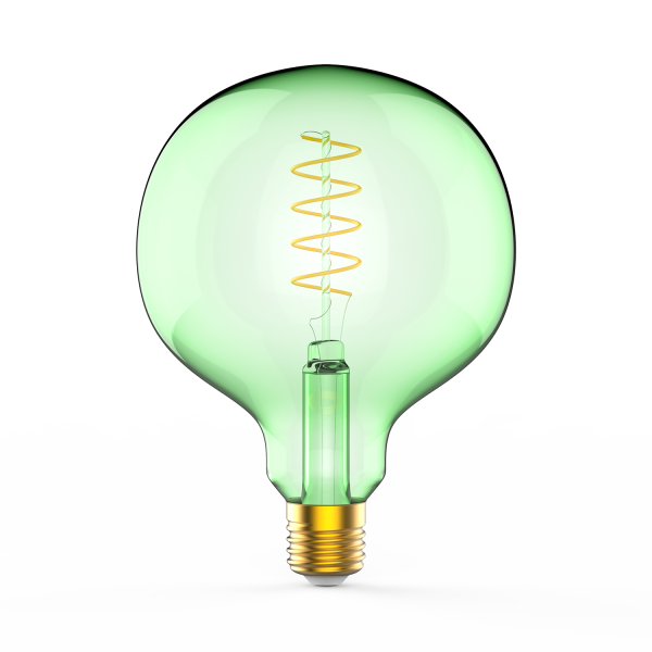 Купить Gauss Лампа Filament G125 5W 190lm 1800К Е27 green flexible LED 1012802105