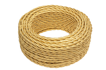 BIRONI Золото глянец Витой провод 2*2,5 50м B1-425-079-50