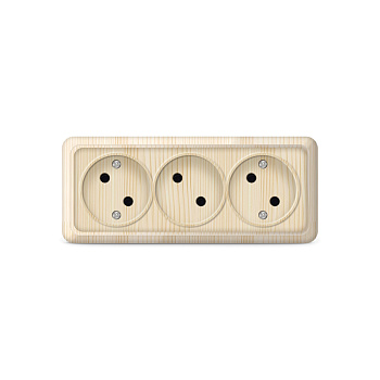 UNIVersal "Олимп" Розетка "Сосна"3-ая б/з 1172