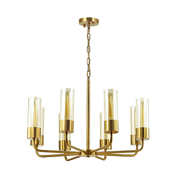 Odeon Light 4659/8 ODL20 573 золотой/прозрачный Люстра E27 8*60W 220V STEPI
