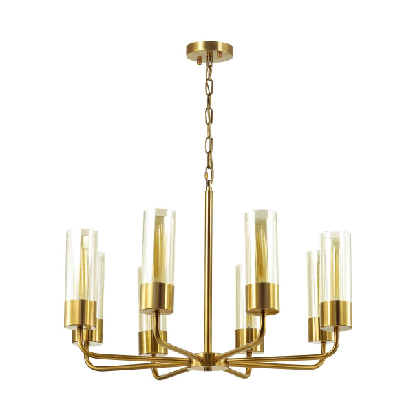 Odeon Light 4659/8 ODL20 573 золотой/прозрачный Люстра E27 8*60W 220V STEPI