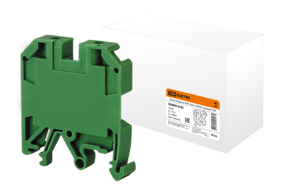 TDM Зажим наборный ЗНИ-10мм2 (JXB70А) зеленый SQ0803-0105