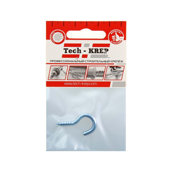 Tech-Krep Шуруп-полукольцо 6,0х40 (1 шт) - пакет 136365