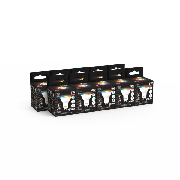 Купить Gauss Лампа MR16 6W GU10 RGBW+димирование LED 101106406