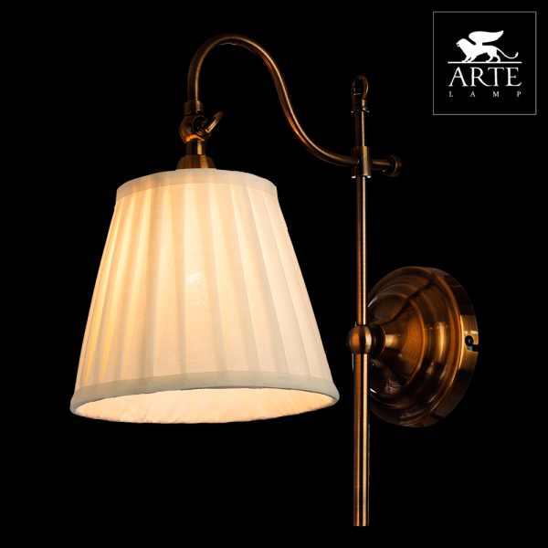 Купить Arte Lamp Seville Желтый/Белый Бра 40W E14 A1509AP-1PB