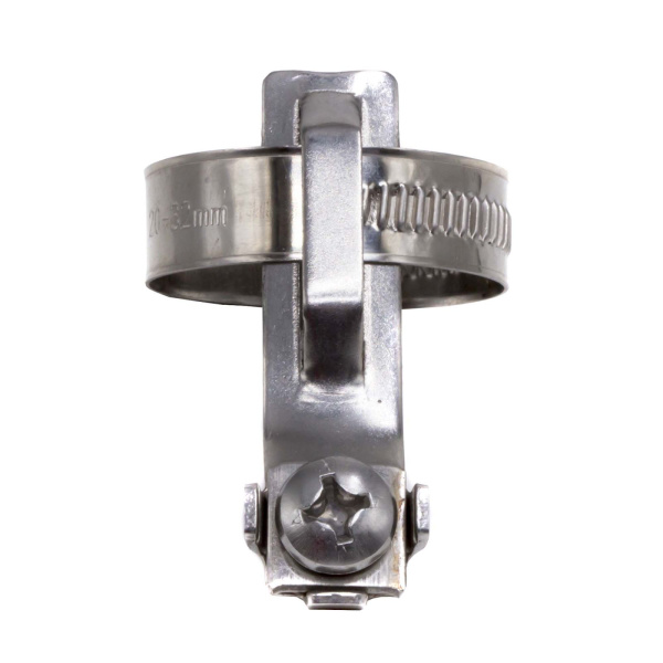 Купить Хомут для заземления металлорукава и жестких труб 20-32 мм, нержавеющая сталь