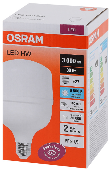 Купить Osram LED HW 30W/865 230V E27 12X1 4058075576797
