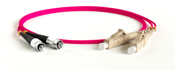 Hyperline FC-D2-504-FC/PR-LC/PR-H-10M-LSZH-MG Патч-корд волоконно-оптический (шнур) MM 50/125(OM4), FC-LC, duplex, LSZH, 10 м 243487