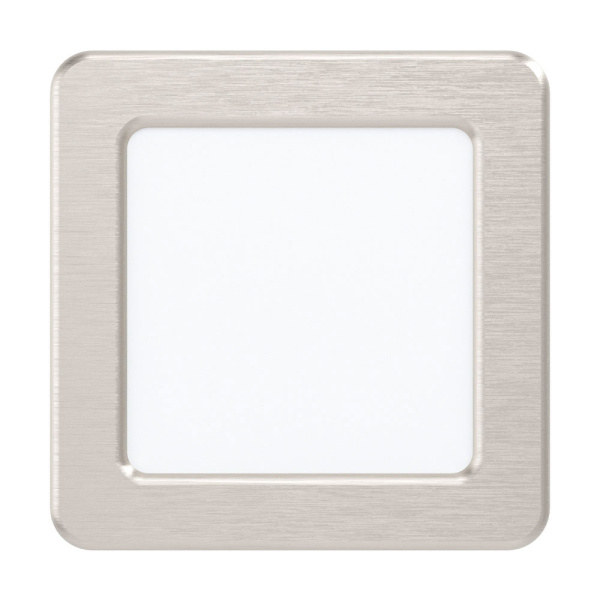 Eglo 99183 Светодиодный встраиваемый cветильник FUEVA 5, 5,5W (LED), 117х117, ET26, 700lm, 4000K, сталь, никель