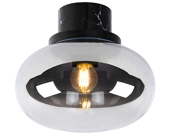 Lucide LORENA Светильник потолочный Bathroom Ø 23 cm 1xE27 IP44 Smoke Grey 03140/23/65