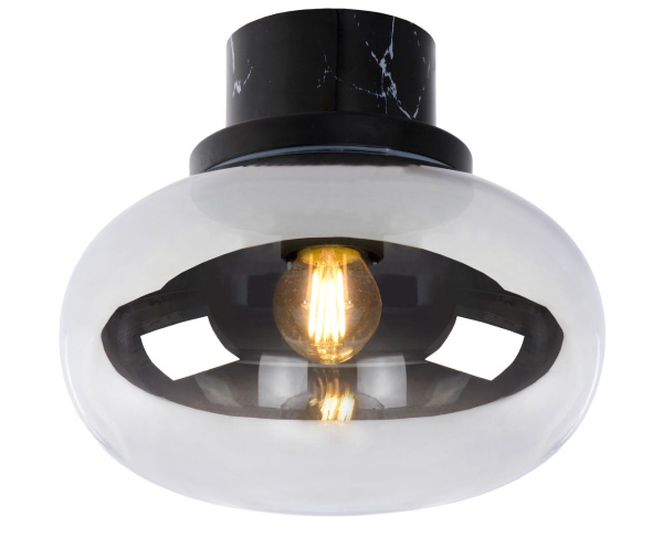 Lucide LORENA Светильник потолочный Bathroom Ø 23 cm 1xE27 IP44 Smoke Grey 03140/23/65