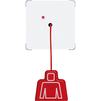 JUNG кнопка вызова со шнуром, белый NRSCD0834ZTWW