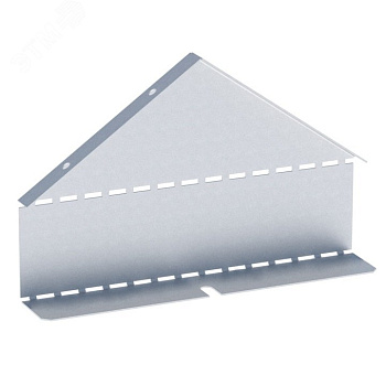 EKF PROxima Заглушка крышки двускатной на лоток 80х400мм (0,8мм) HDZ