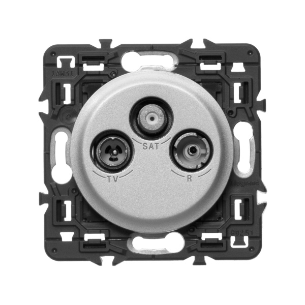 Купить Legrand Celiane Титан Накладка TV-FM-SAT розетки 068585
