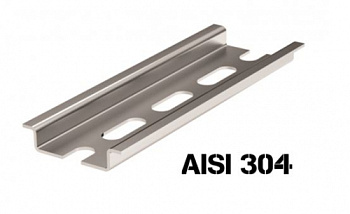 DKC Дин-рейка из нержавеющей стали, перфорированная OMEGA 3F, 35х7,5мм.