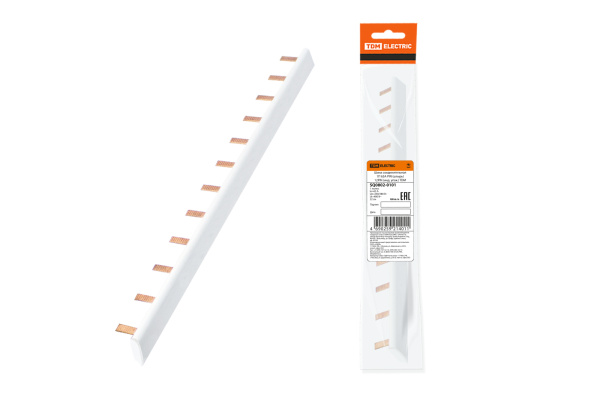 TDM Шина соединительная 1П 63А PIN (штырь) 12PIN (инд. упак.) SQ0802-0101