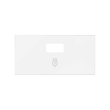 Simon 100 Белый матовый Накладка зарядного устройства USB SmartCharge 10001097-230