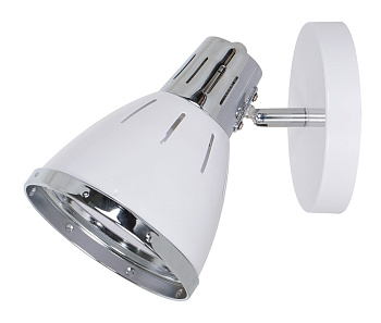 Arte Lamp Marted Хром/Белый Спот 1x60W 1xE27 A2215AP-1WH Arte Lamp Marted Хром/Белый Спот 1x60W 1xE27 A2215AP-1WH