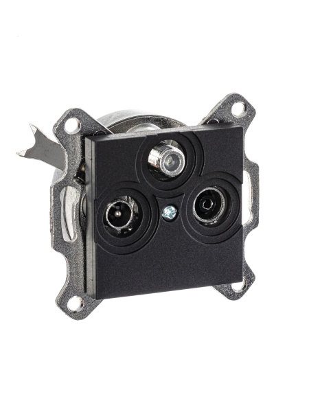 Купить ABB EPJ Levit антрацит / дымчатый чёрный Розетка TV-R-SAT, антрацит 2CHH083303A6063