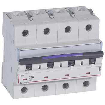 Legrand DX3 Автоматический выключатель 50кА 16А 4P C 410174