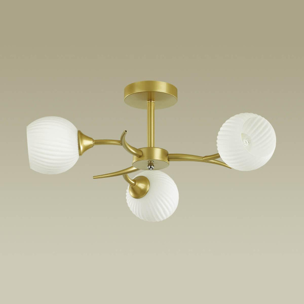 Купить Lumion 4545/3C COMFI LN21 051 матовое золото, белый Люстра потолочная E27 3*60W 220V GISELLE
