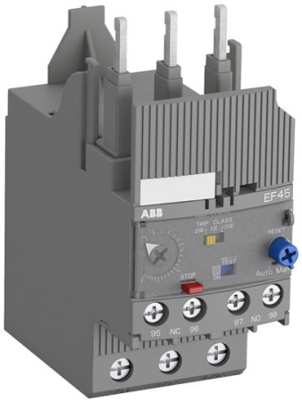 ABB Реле перегрузки электронное EF45-45 диапазон уставки 15…45А для контакторов AF09-AF38, класс пер 1SAX221001R1102
